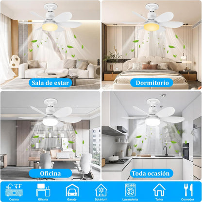 LuminAir® - Ventilador de Techo con Luz LED Ajustable